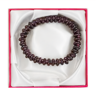 紅石榴編織手珠 90公克, 紅色