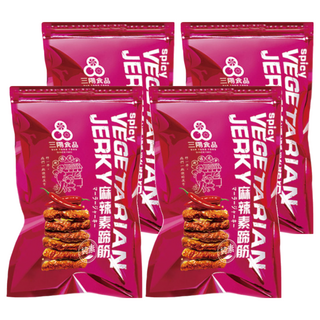 三陽食品 麻辣素蹄筋 香Q彈牙 無防腐劑 無膽固醇, 250g, 4包