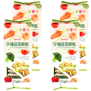 御之味 9種蔬菜餅乾，自然美味, 180g, 4袋