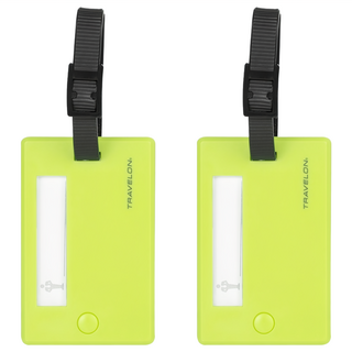 TRAVELON 我的行李掛牌, 綠色, 8.5 x 5.5 cm