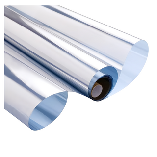 抗UV隔熱防曬防窺玻璃貼膜 45x300cm, 淺鉑銀, 1個