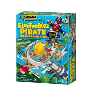 4M 海盜船長的寶藏圖 ElectroBuzz Pirate Treasure Hunt Game, 1盒