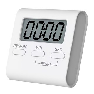 Time Leisure 迷你口袋磁吸式烘焙料理倒數/正計時器, 1個, 白色