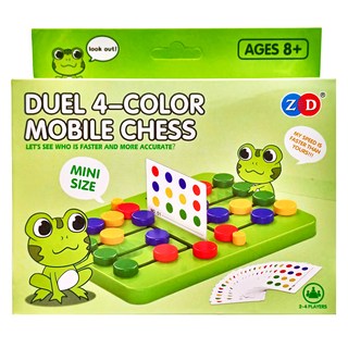 ZD 對戰四色走位棋, 適合8歲以上兒童, 迷你尺寸, 2-4人, 1盒