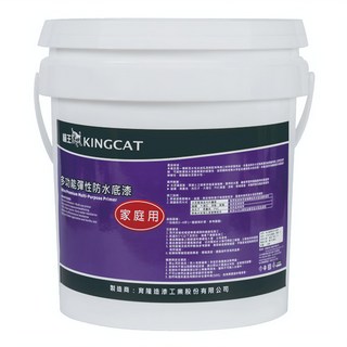 KINGCAT 貓王油漆 多功能彈性防水底漆 H1-100 1加侖, 乳白色, 3.78L, 1罐