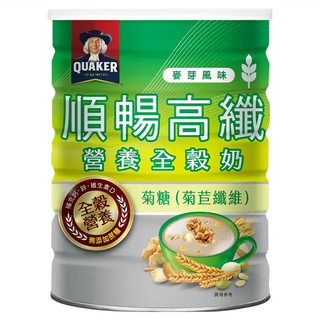 QUAKER 桂格 順暢高纖營養全穀奶, 600g, 1罐