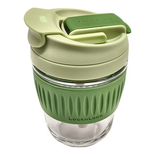 LocknLock 樂扣樂扣 手持玻璃杯, 綠色, 350ml, 1個