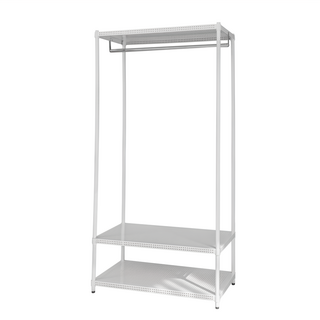 dayneeds 日需百備 極致美學 烤漆單桿衣櫥 置物架/掛衣架/收納架/層架/鐵架 1個, 白色