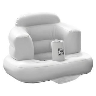NATURE LOVE MERE 嬰兒充氣沙發, 兒童專用座椅，舒適平穩安全，內置氣泵，輕鬆充氣, 灰色