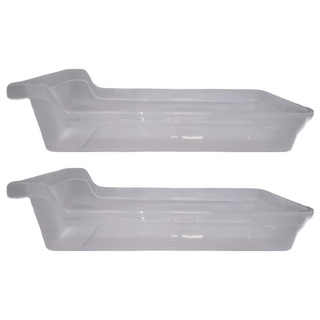 NAKAYA 日本冰箱儲物盒 280 x 134 x 70mm 寬口透明色 2個, 1組