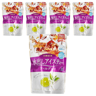 日東紅茶 冷萃紅茶包 伯爵 阿爾勒格雷冰茶, 4g, 12包, 5袋