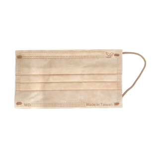 明基健康生活 幸福物語 成人平面醫用口罩 175 x 95mm, 奶茶杏, 30片, 1盒