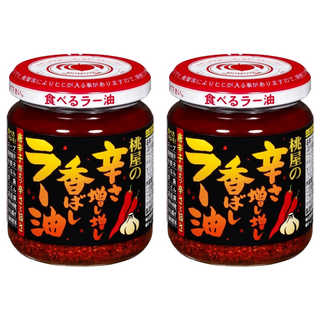 桃屋 蒜香辣油 加強版, 105g, 2罐