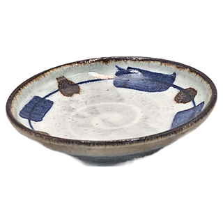 佐和陶瓷 藍墨丸紋, 11.5 x 2cm, 1個