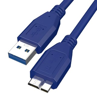 POLYWELL 寶利威爾 USB3.0 A公 To Micro B公高速傳輸線 PW15-W45-T020 藍色, 2m, 1條