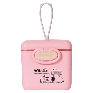 PEANUTS 史努比 方形便攜奶粉盒 EW333P 450ml, 粉紅色, 1個