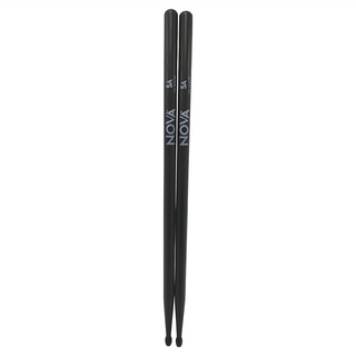 Vic Firth Nova 5A鼓棒 黑色 - 美國製專業鼓棒, 40.6 x 1.4cm, 1組