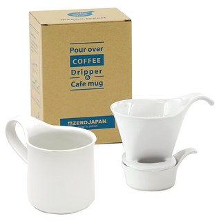 ZERO JAPAN 造型馬克杯咖啡濾杯組, 滴頭 + 咖啡杯 + 滴頭托盤, 300cc, 1組