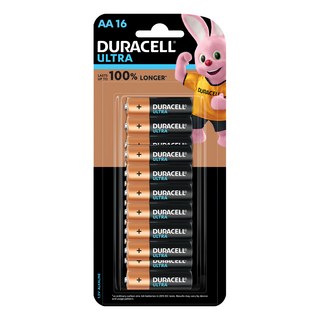 DURACELL 金頂 台灣公司貨 ULTRA 超能量 鹼性AA電池3號, 16顆, 1組