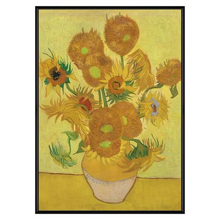 菠蘿選畫所 梵谷 向日葵I AVAR3404B, 黑色
