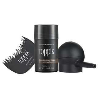TOppiK 增髮纖維入門組, 深棕 DARK BROWN, 1組