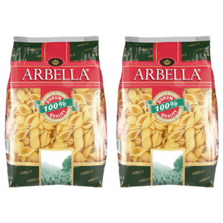 ARBELLA 阿貝拉 貝殼麵，口感厚實軟Q，適合拌炒或沙拉焗烤, 500g, 2包