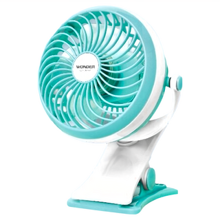 wonder 旺德電通 可夾式USB充電風扇, WH-FU21, 藍色