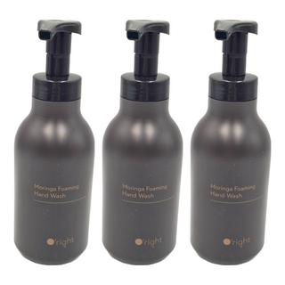 O'right 歐萊德 辣木淨化洗手慕絲 USDA Biobased 生物基天然永續認證, 450ml, 3瓶