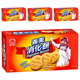 義美 消化餅 全素, 180g, 3盒