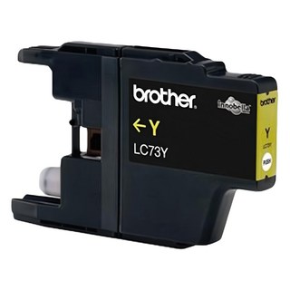 brother 兄弟牌 台灣公司貨 原廠黃色墨水匣 LC73Y, 黃色, 1個