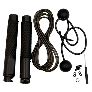 智能計數兩用跳繩 雙球款 Set 黑色, 420g, 1組