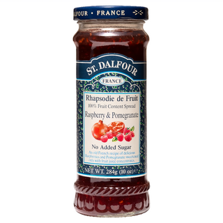 ST.DALFOUR 聖桃園 石榴覆盆莓果醬 284g 法國進口 無添加 天然果香 多種吃法, 1罐