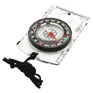 EAMKEVC 伊凱文 壓克力材質 透明度92% 重量約45g, 專業登山用指北針 登山用, 1個