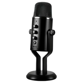 msi 微星 電競麥克風 IMMERSE GV60 STREAMING MIC, Black