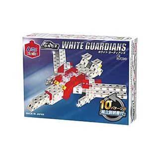 ArTeC 男孩的最愛 Force系列 白色守護組 100塊積木, 戰鬪機 + 螺旋槳飛機 + 電車 + 救護車 + 保衛機器人 + 跑車 + 噴射機 + 潛水艦 + 禿鷹噴射機 + 龍騰賽車, 1盒