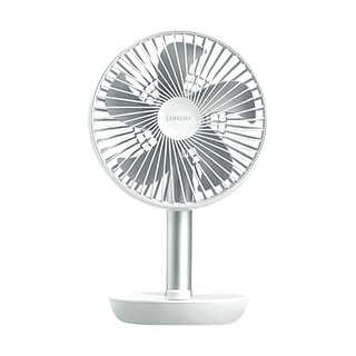 Lumena STAND4 USB桌上型擺頭隨行風扇，無線使用長達20小時，4段風量調節, 單一商品, 純白
