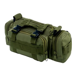 E.City 多功能3用帆布戰術包, 23x15x9cm, 重量約480g, 黑色/ACU迷彩/叢林迷彩/CP迷彩/三沙/綠色, 1個