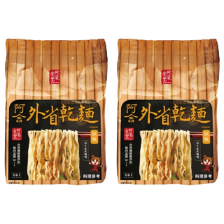 阿舍食堂 外省乾麵 原味, 非油炸 Q彈麵體 蛋奶素 台灣製造, 10包