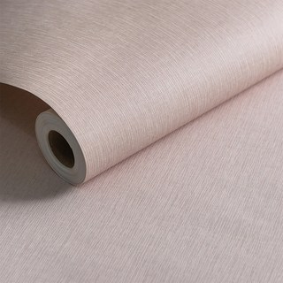 WE CHAMP 環保無紡布自黏式壁紙 WTB-796, 素色壓紋藕粉