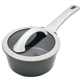 LocknLock 樂扣樂扣 Bridge 單柄湯鍋 電磁爐適用, 16cm, 銀灰色, 1個