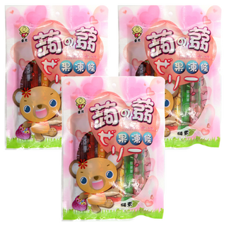 優兒 蒟蒻果凍條 綜合口味, 300g, 3袋