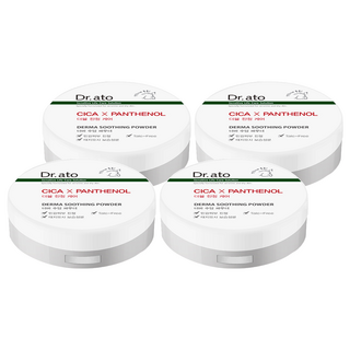 Dr.ato 痱子粉 20g, CICA X Panthenol, Derma Soothing Powder, 無滑石粉, 4個