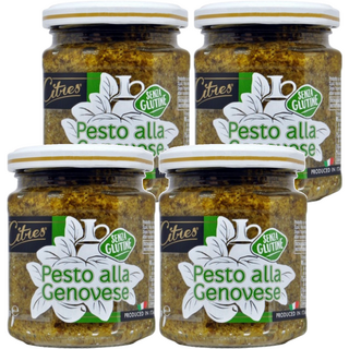 Citres 義式羅勒青醬, 義大利老字號品牌, 新鮮時令蔬菜製, 無麩質, 200g, 4罐