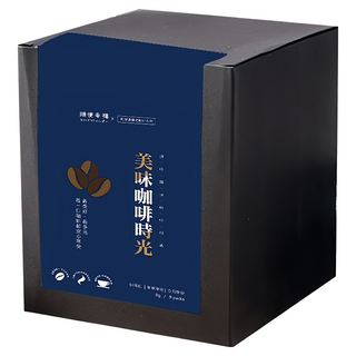 順便幸福 黃金曼特寧濾掛咖啡 低酸口感 沉木香氣 滑順可口 甘甜藥草風味 焦糖及苦甜巧克力般獨特餘韻, 8g, 9包, 1盒