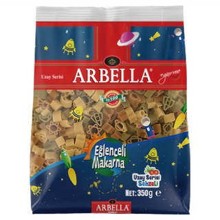 ARBELLA 阿貝拉 太空造型三色麵, 350g, 杜蘭小麥粉, 1包