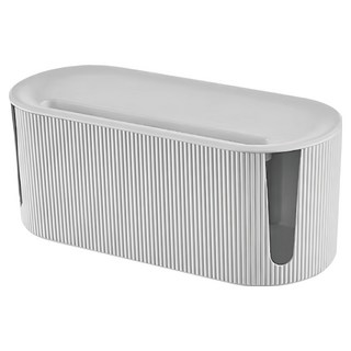 小麥購物 莫蘭迪電線收納盒 Y343 372g, 1個, 白色