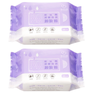 MY SCHEMING 我的心機 玻尿酸深層保濕卸妝棉, 48片, 2包