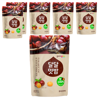 gomgom 甜栗子 Set 6包, 100%栗子, 80g