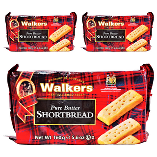 Walkers 蘇格蘭皇家迷你奶油餅乾, 160g, 3包