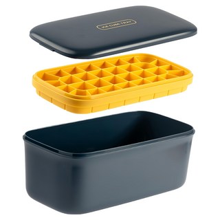 Jasmine’s Kitchen 小茉廚房 可微波矽膠寶寶輔食製冰盒 單層 489g, 深藍色, 1個